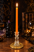 Chandelle Ésotérique Orange — Flamme Créatrice