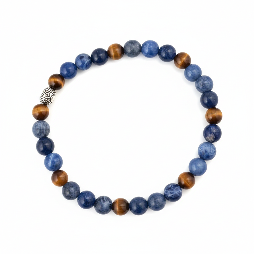 Bracelet Sodalite et Œil de Tigre