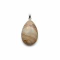 Pendentif Jaspe Paysage – Pierre Naturelle Goutte