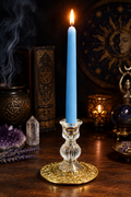 Chandelle Ésotérique Bleu Ciel — Flamme de Paix
