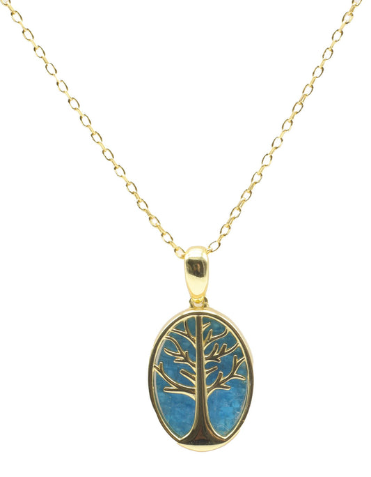 Collier Aphatite Arbre de vie
